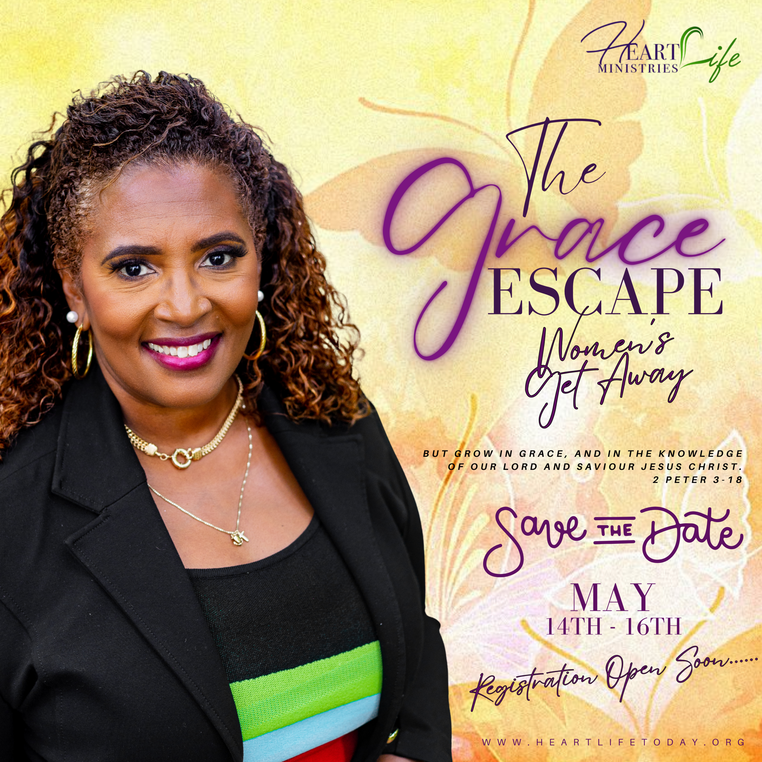 Pink Classy Women's Retreat Event Banner (1080 x 1080 mm)